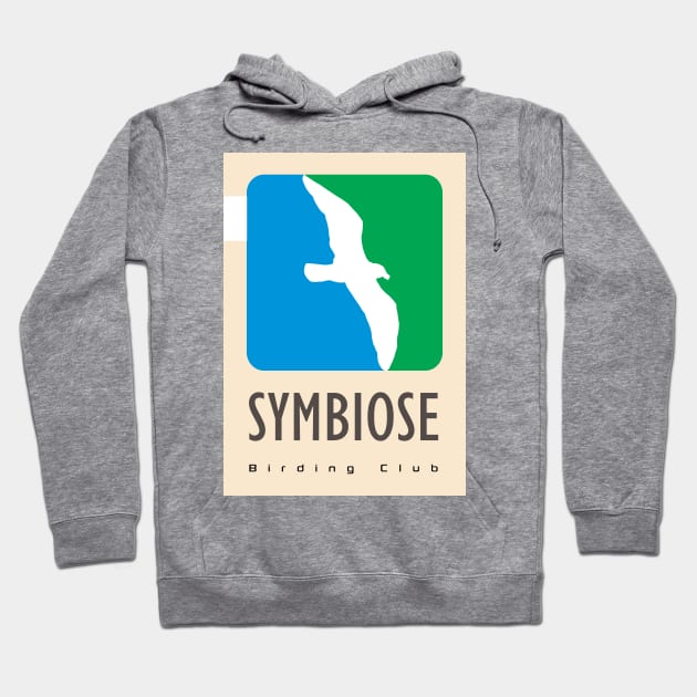 SYMBIOSE Birding Club Flat Design Hoodie by G-Design